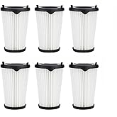 6 Pack VAF-1 E10 Replacement Vacuum Filters Compatible With Electrolux Ergorapido Stick Vacuum Cleaner EHVS2510AW VS3510AR（Standard＆Pet Version) Part# EL65522