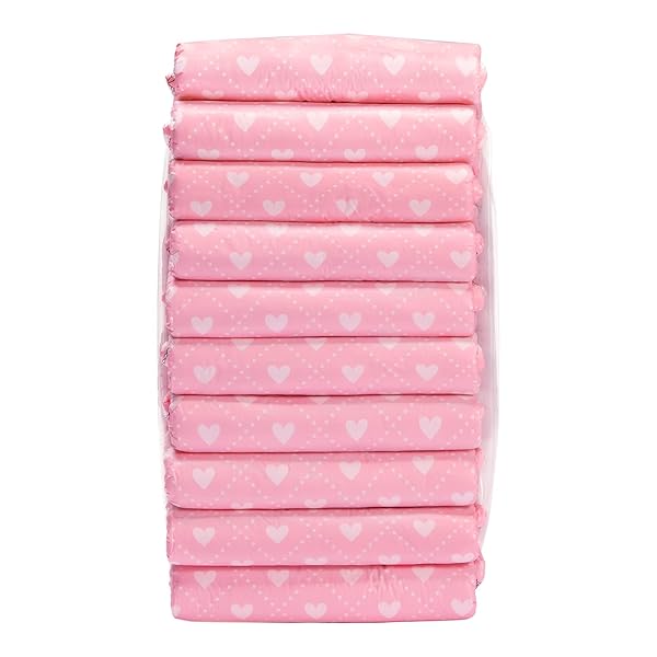 LITTLEFORBIG PRINTED ADULT BRIEF DIAPERS 10 PIECES – BLUSHING BABY PINK(XL)