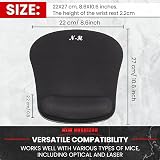 New Horrizon Mouse Mat with Wrist Support Non-Slip PU Base 21.5x27 cm view 3