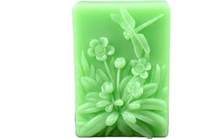 Longzang S515 Dragonfly Flower Silicone Soap Mold 3D Handmade Craft Mould