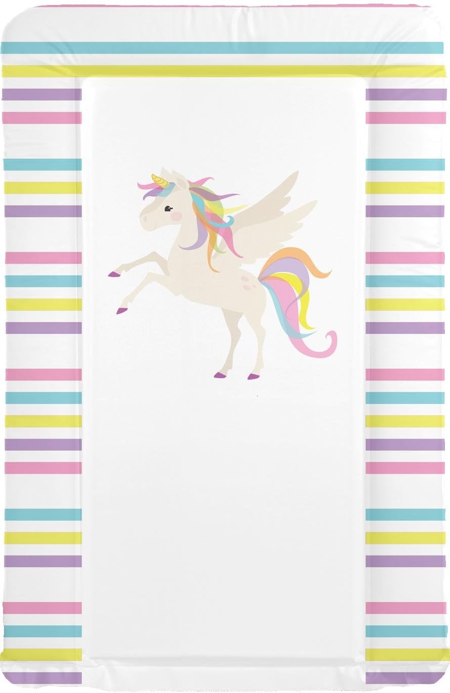 Baby Changing Mat - Brand New Soft Padded Deluxe Large Waterproof Change Mats (Unicorns & Rainbows)