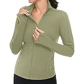 VUTRU Women's Workout Yoga Jacket Full Zip Running Athletic Track Jacket