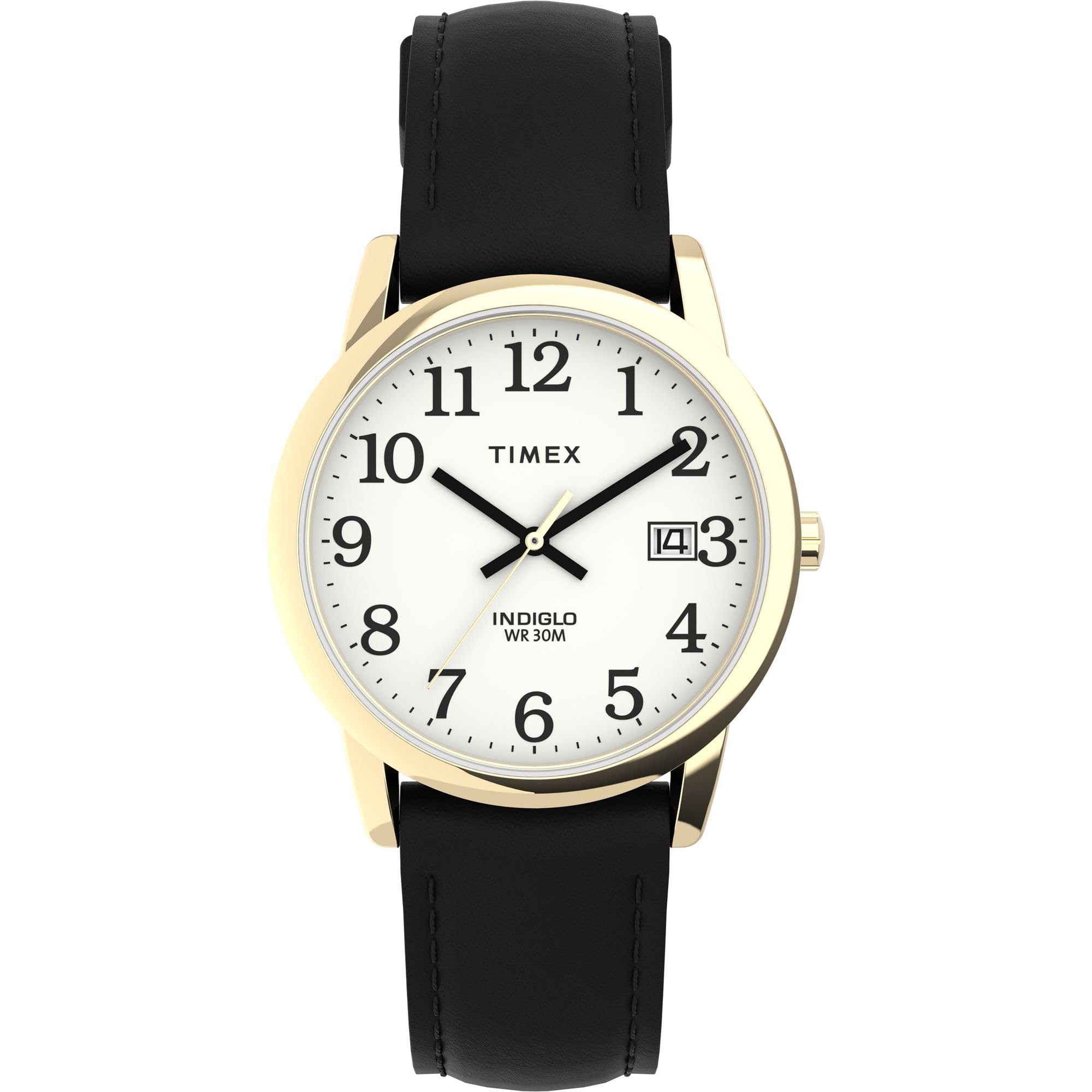 Timex T2H291 Gents Classic Watch with Black Leather Strap
