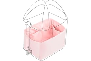 DGAZ Purse Organizer Silky Smooth,Silk,Luxury Handbag Tote in Bag Shapers, Women- Fits picotin18/22Bags (Pink, PC18)