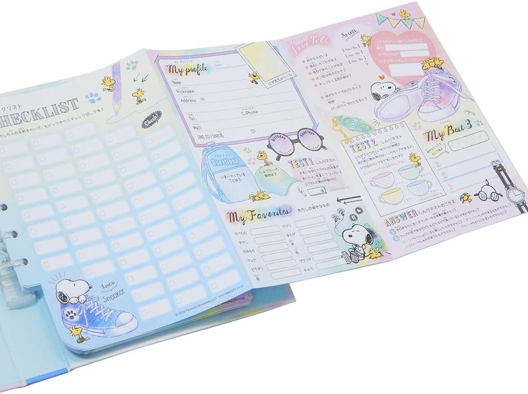 Amazon Co Jp スヌーピー プロフ帳 プロフィールブックピーナッツ カミオジャパン 自己紹介 キャラクター グッズ 通販 おもちゃ