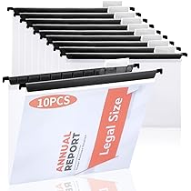 20 Pieces Clear Hanging File Folders Legal Size 9.5x14inch With - View #8