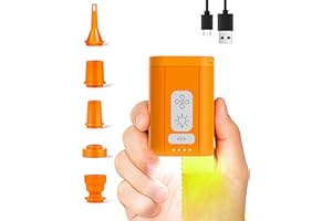 AirSwim Electric Air Pump for Inflatables, 4kPa Rechargeable Portable Air Pump with Camping Light, Quickly Inflation Deflatio