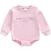 GOOCHEER Cousin Crew Matching Outfit Kids Newborn Baby Girl Bubble Romper Long Sleeve Toddler Girl Sweatshirt Clothes Fall