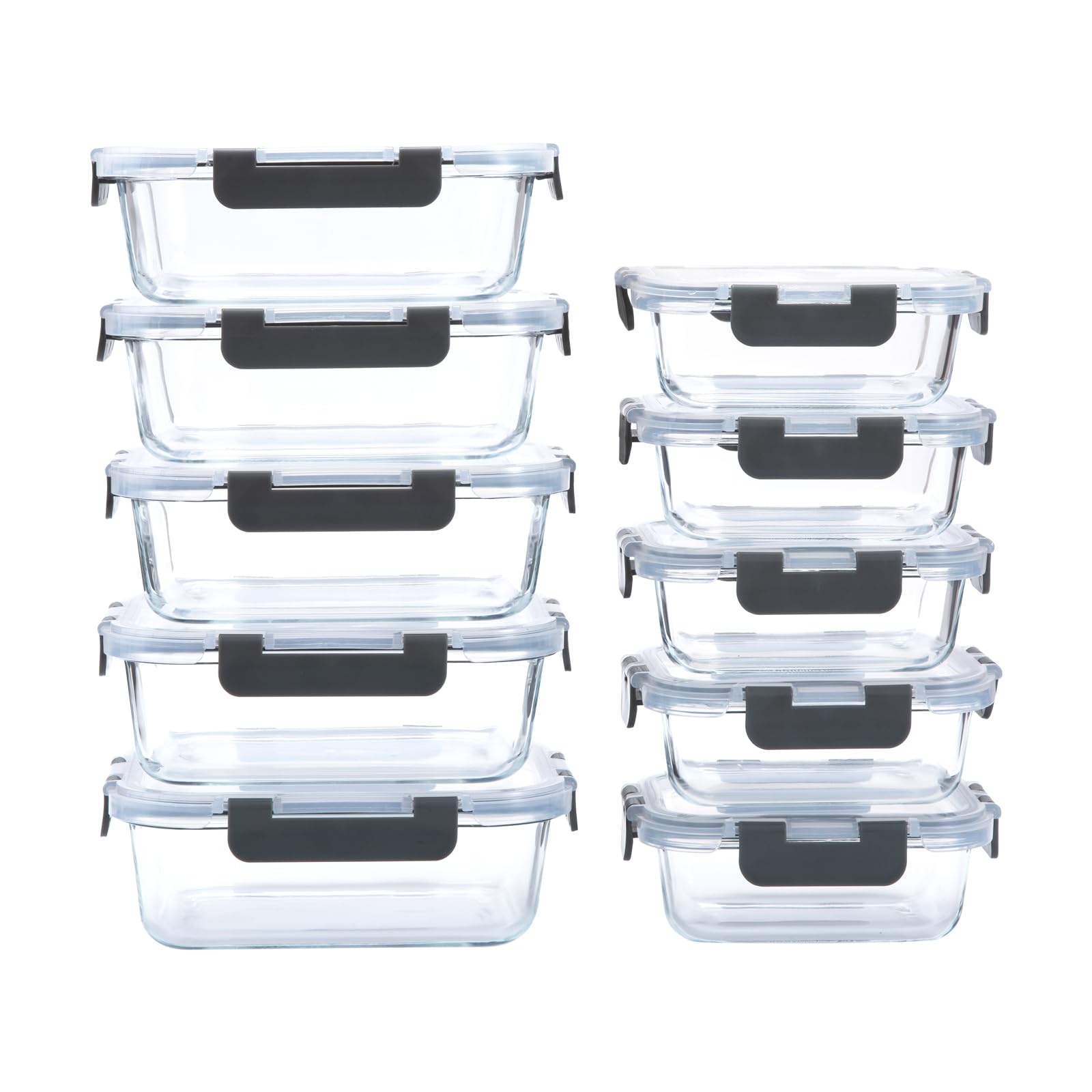 Prep naturals 13pack glass meal prep air tight containers with custom clearance