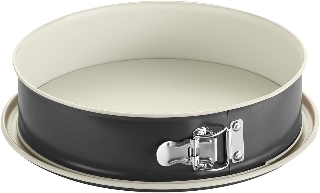 ALPFA Leak-Proof springform pan 26cm Creme, Ceramic, Black/Crème, 26 x 26 x 7.5 cm