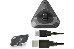 OLYGIVE Charger Dock for Nintendo Switch lite, Charging Stand for Nintendo Switch lite with Type C Input Port and USB C Charging Cord - Gray