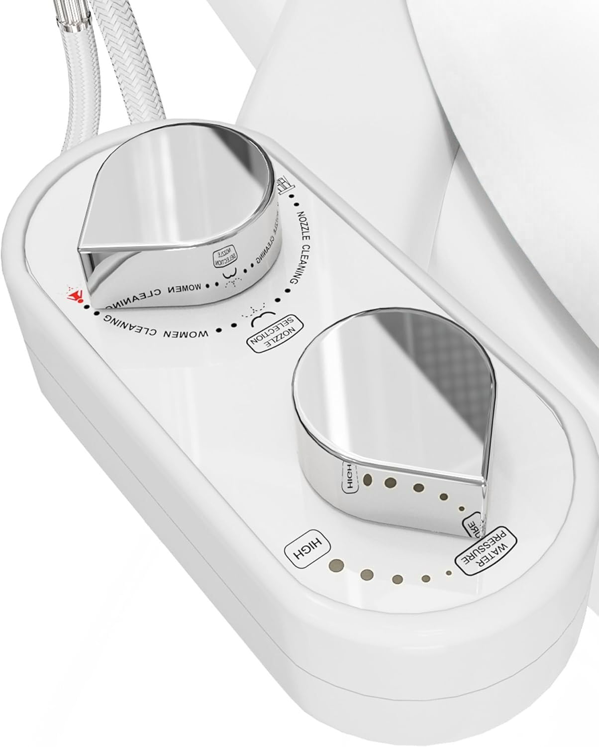 Photo 1 of CLEAR REAR Bidet Attachment for Toilet - Non-Electric, Self-Cleaning - Adjustable Water Pressure Nozzle - Bidet Attachment for Toilet Seat with Front & Rear Wash, Hygienic Bathroom Upgrade (White)