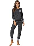 LYANER Women’s Long Sleeve Pajamas with Pants