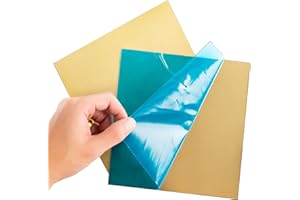 IFPPSAE Pure Brass Sheet Roll Brass Foil Roll Metal Foil Plate，Copper Sheet Roll 0.5 * 100 * 100mm Free-Cutting Brass Sheet Roll Cu Plate in Various Widths ，for Jewelry, Crafts, Repairs, Electrical