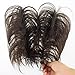 Merrylight Scrunchie Hairpiece Claw Clip Hair Extensions Ponytail Hair Bun Extension (Dark Brown-4)