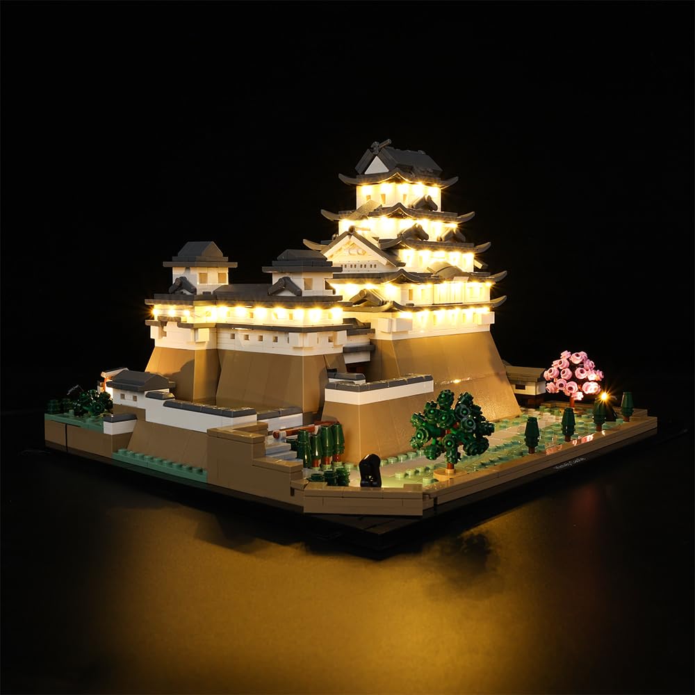 Kyglaring LED Lighting Kit Compatible with Lego Himeji Castle 21060 Building Blocks, Lighting Accessories for Lego Architecture 21060 Model Set (Not Model)