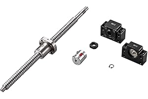 TEN-HIGH Ball Screw CNC Parts SFU4010 NSC, 1pcs Ball Screw + 1pcs Nut + 1pcs BK/BF30 End Support Units + 1pcs Coupler + End Machining, Diameter 40mm Lead 10mm Length 900mm