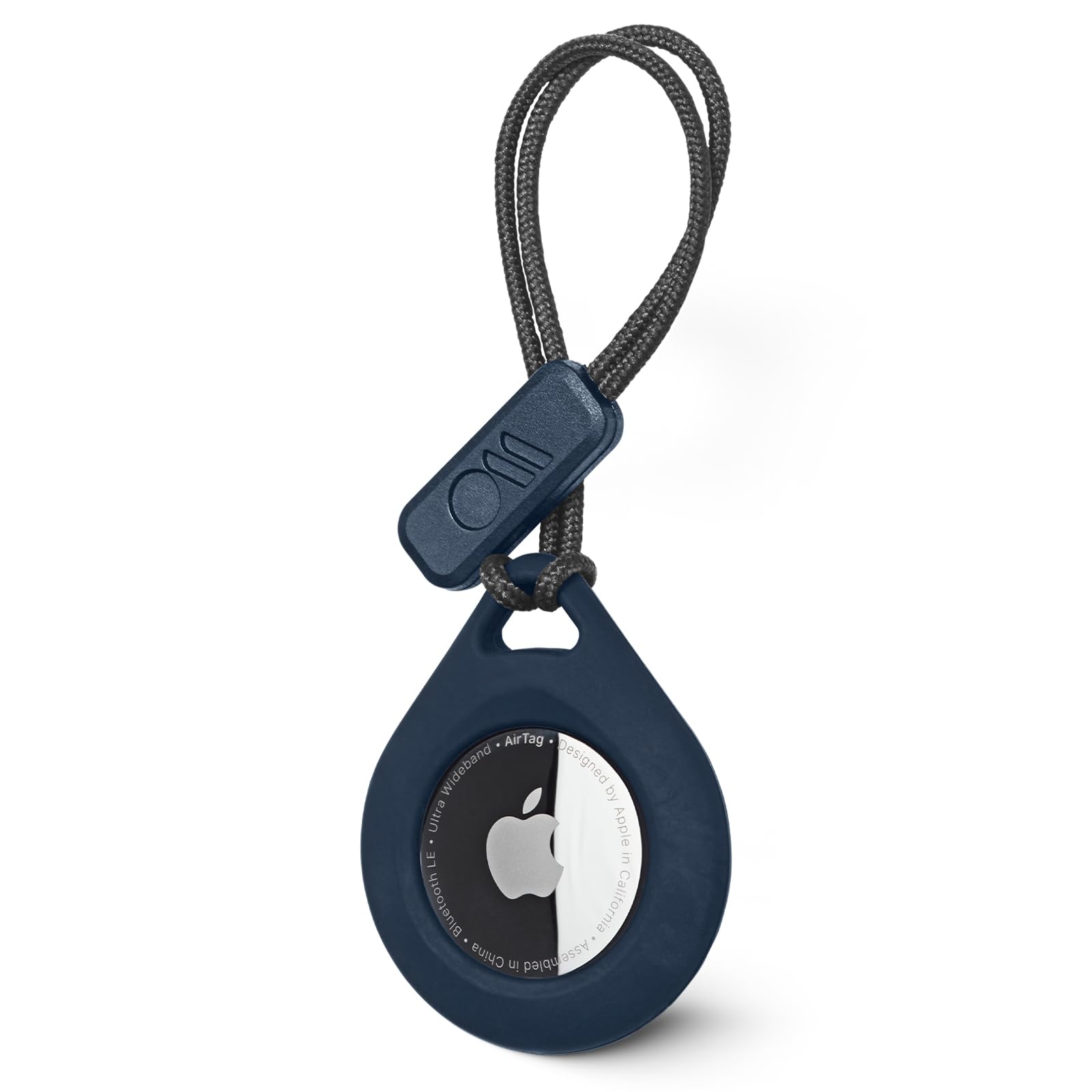 Case-Mate Tough Sport Lanyard protective cover compatible with Apple Air-Tag holder [Scratch-resistent Air-Tag accessory | Shockproof | Modern designed Air-Tag case] - Navy Blue — image 1