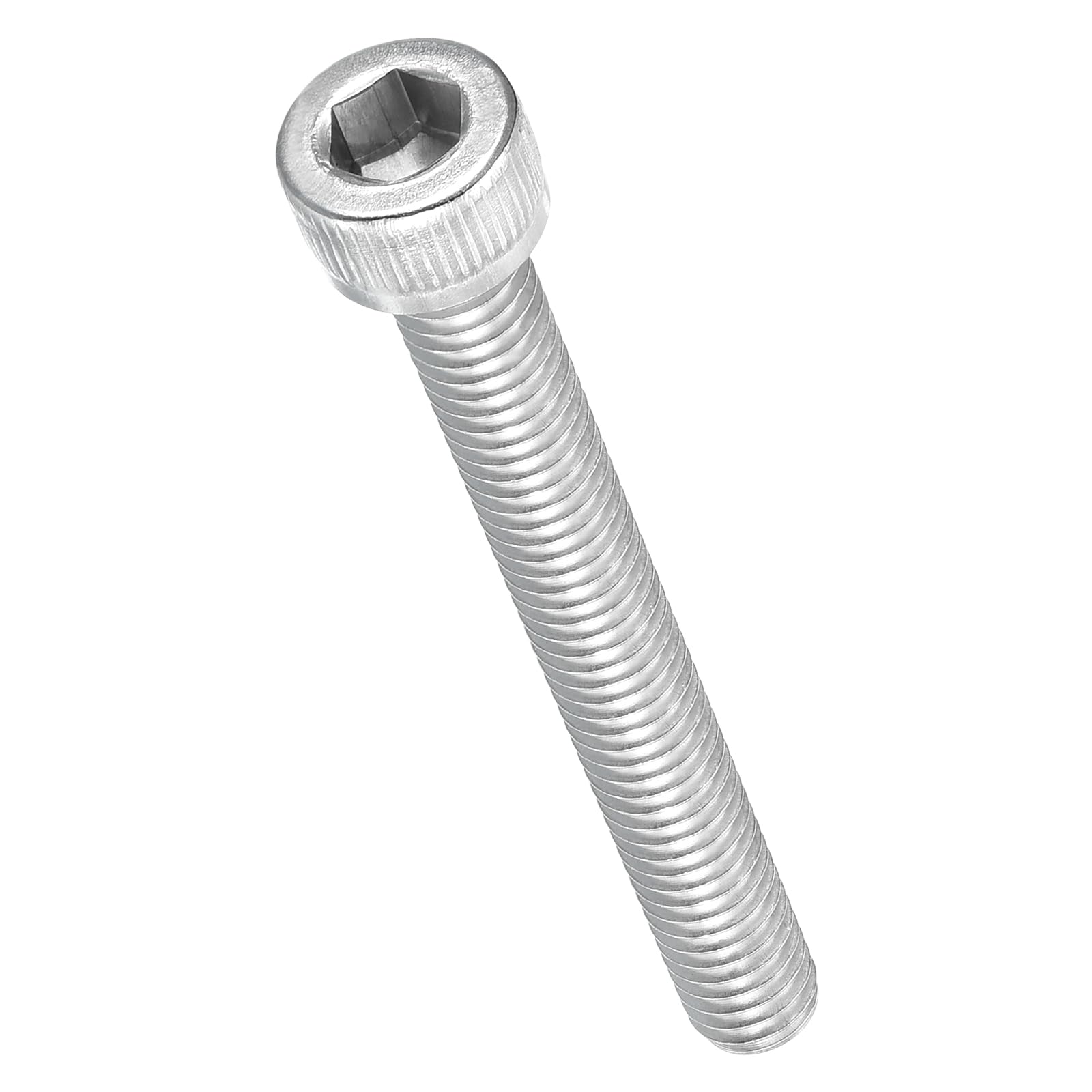 METALLIXITY Socket Head Cap Screw(M6-1x55mm)10Pcs, 304 Stainless Steel Allen Socket Drive Metric - Machine Internal Hex Screw UNC Coarse Thread, Silver Tone
