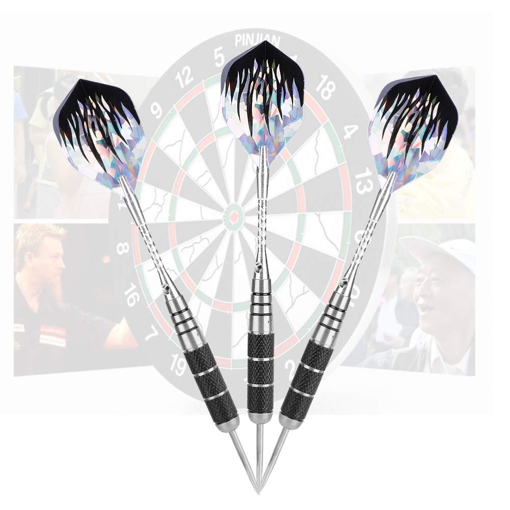 Topyond Darts Set, Professional Stainless Steel Throwing Darts Set, 3Pcs 153mm with 6 Flights for Enhanced Control and Consistent Flight Paths for Game Enthusiasts with an Gift Box
