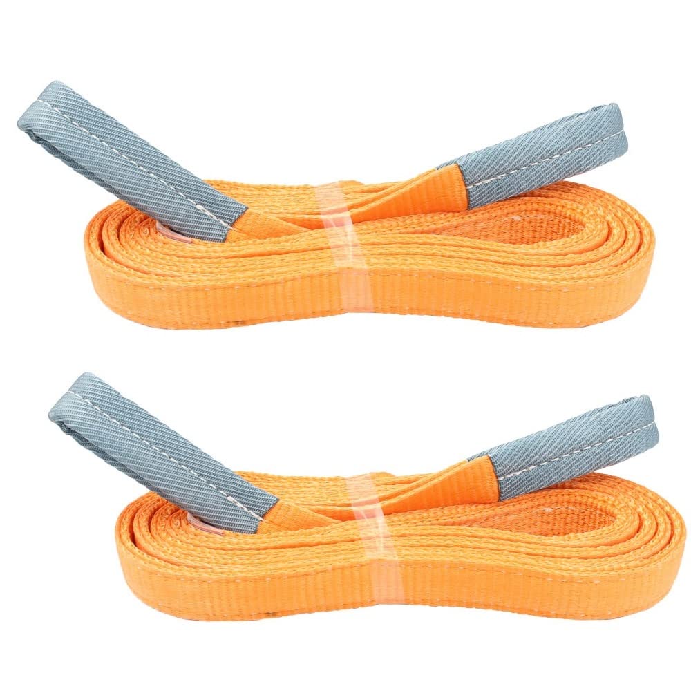 ベストアンサー 仕事 効率化 安全性 向上 スリングベルト ナイロンスリングベルト 使用荷重 1200kg 繊維ベルト 工具 道具 園芸 出荷 引越し 警告線付き 強度 35mm 2m 2本セット商品画像
