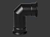 Adam Angled Decorative Stove Pipe Black 260 x 120 x 205 mm view 5