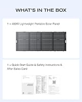 EF EcoFlow 400W Lightweight Solar Panel Bifacial N-Type with XT60 Cable view 9