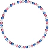 Smilelife Baseball Necklace for Boys 18in Bling Ice Collection Baseball Chain Rhinestone Baseball Dirp Accessories Gifts