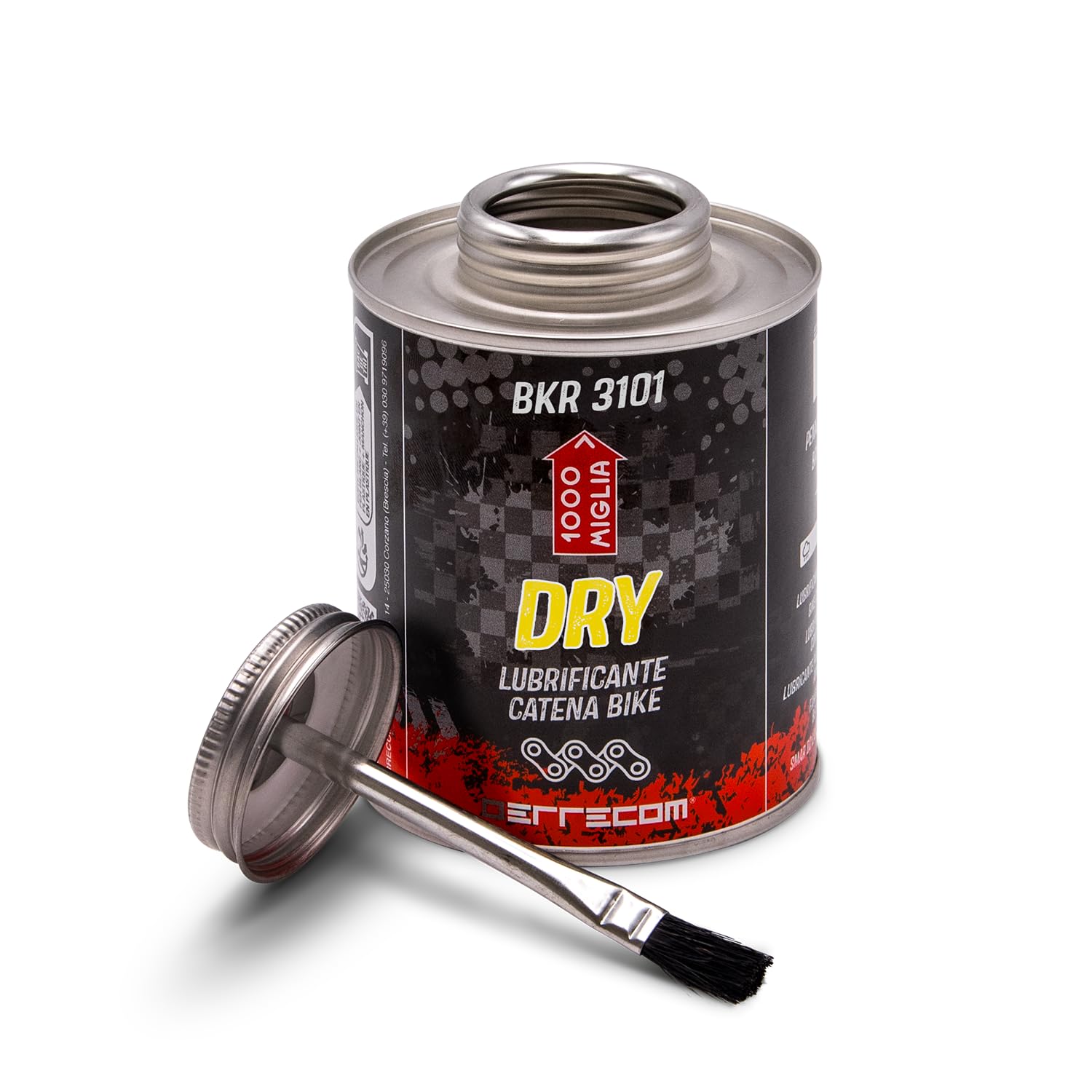 Errecom 1000 Miglia BKR 3101-400 ml Can, Dry Lube Bike Chain, for Dry and Dusty Weather Conditions, Brush included