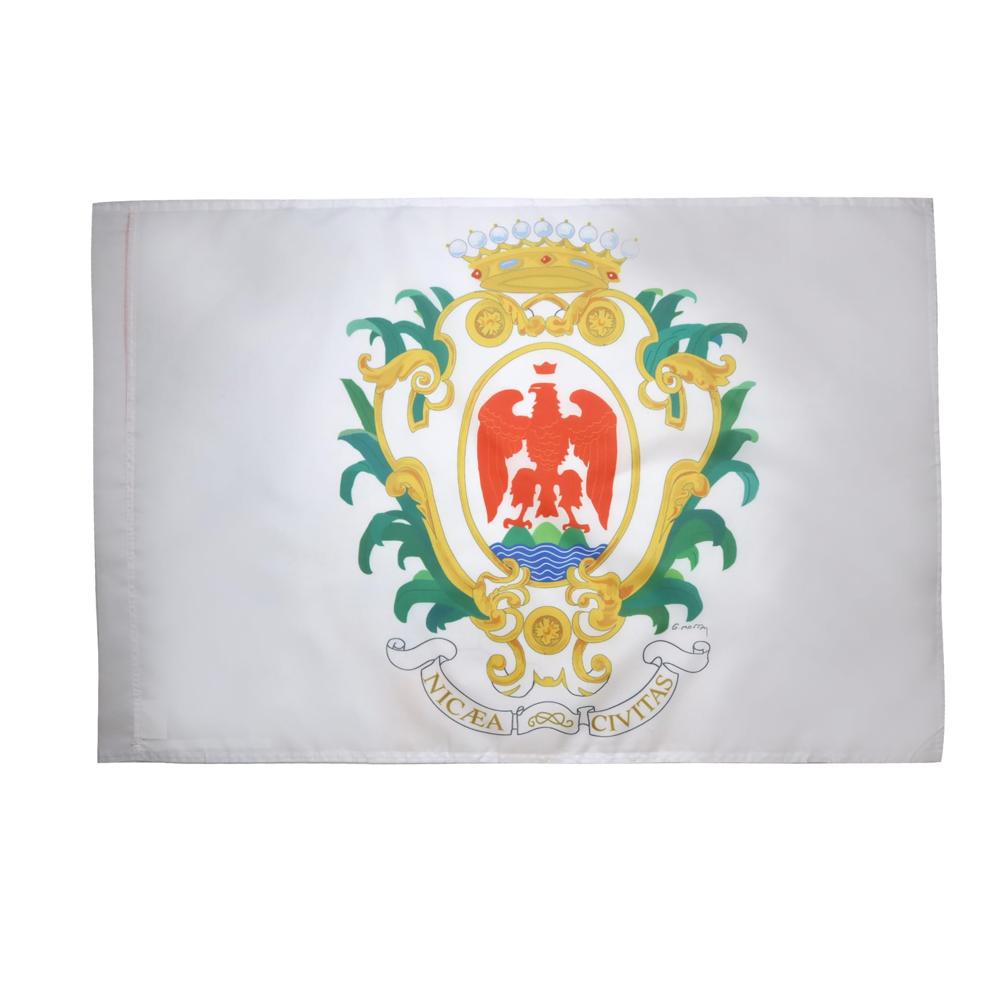 AZ FLAG - Citty of Nice Flag - 3x5 Ft - Nice Banner with Sleeve - 100% Polyester - Fade Resistant - Vivid Colors - 3' x 5' Feet - 150x90 Cm