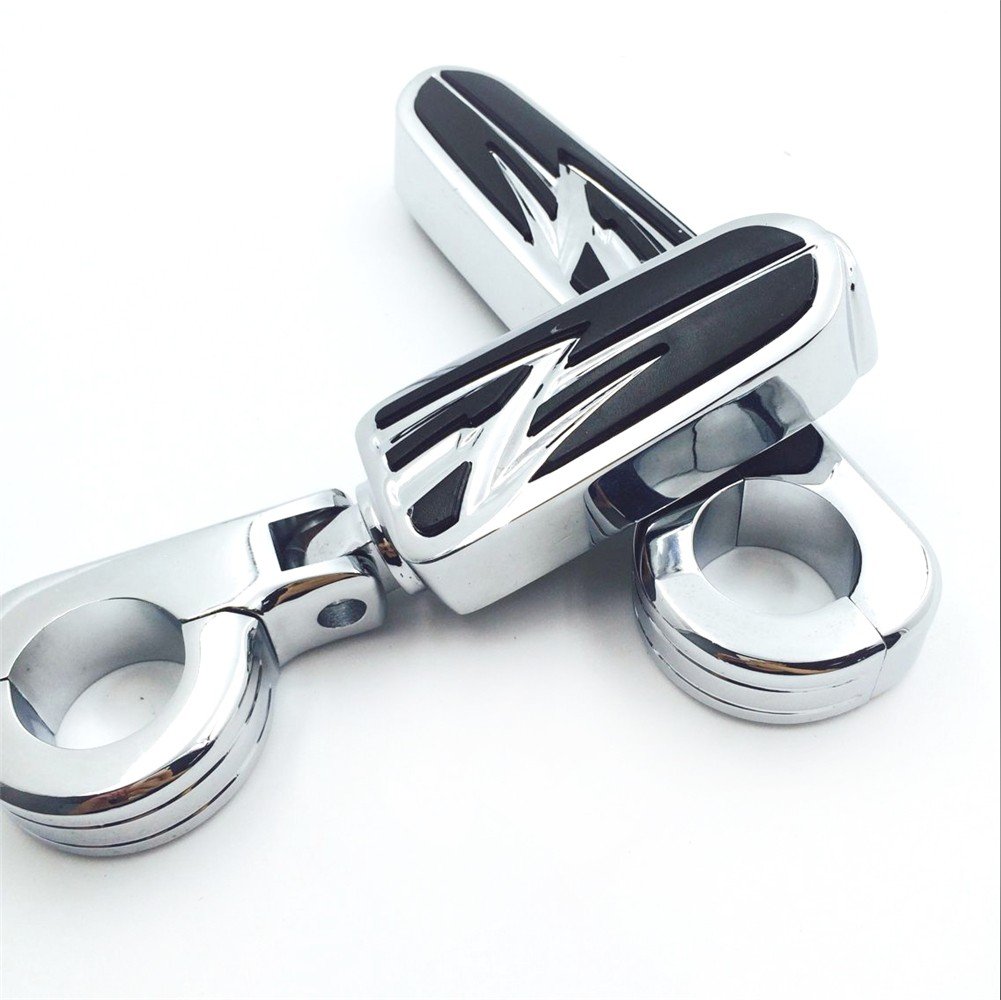 1 1/4" Highway Flame Foot Pegs P Clamps For Harley Sportster 883 1340 XL1200 on Galleon Philippines