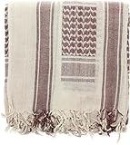Tan & Brown Military Shemagh Arab Tactical Desert Keffiyeh Scarf
