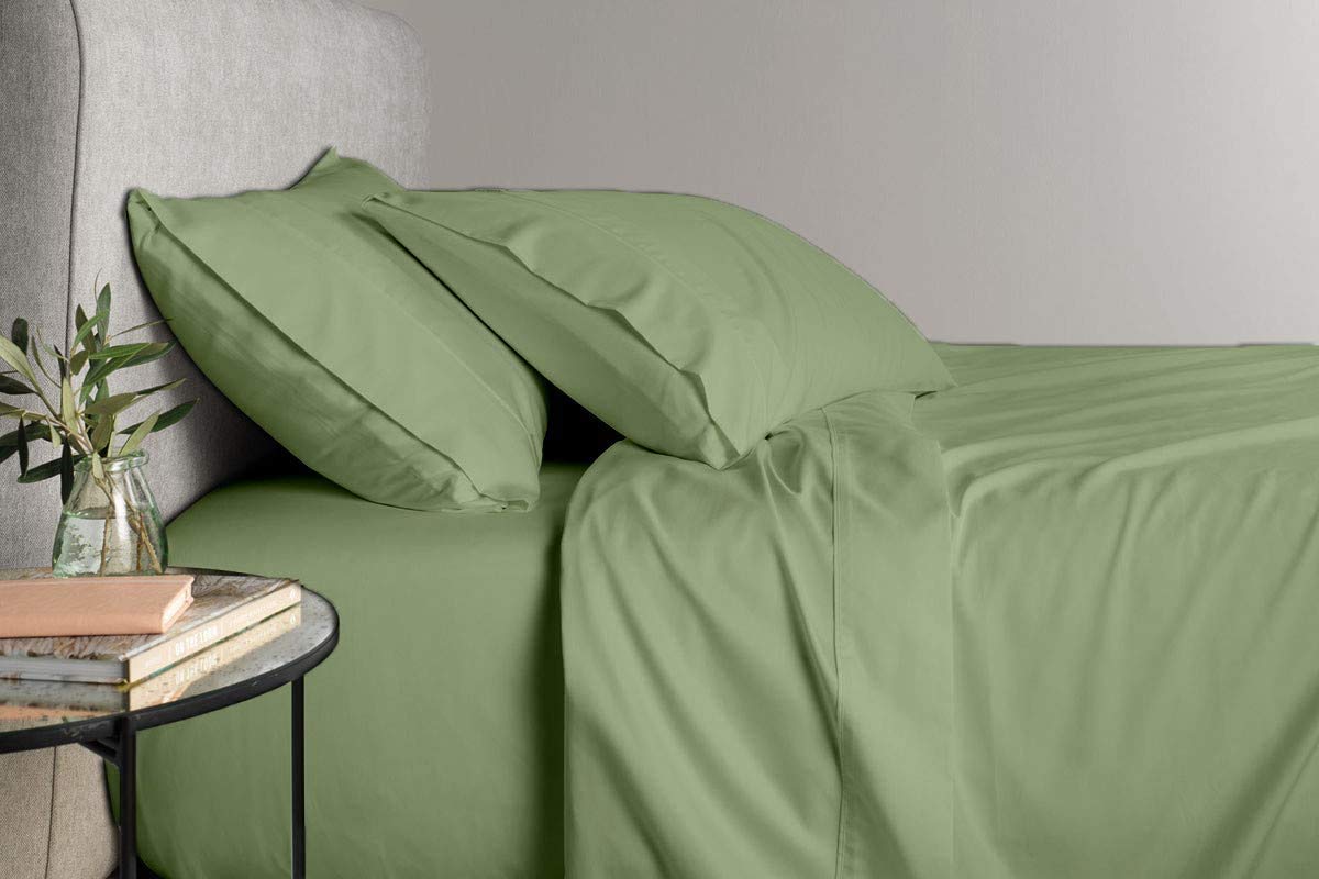 Emerald Green Bedsheet with 4 Pillow Covers 400TC 100 Egyptian Cotton