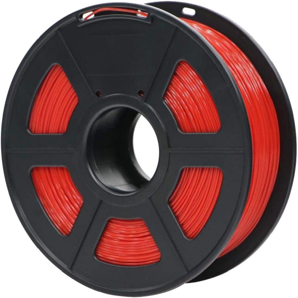 Rrunzfon Printing Filament 3d Printing Filament Pla Flexible Materials Low Warp Easy to Print Thermoplastic Filament Compatible with 3d Printer and 3d Pen Red