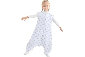 WONDAY Toddler Sleep Sack with Legs, Toddler Sleeping Sack with Feet,Baby Sleep Sack,1.0 TOG Thick Toddler Sleep Sack 3t-5t Baby Wearable Blanket