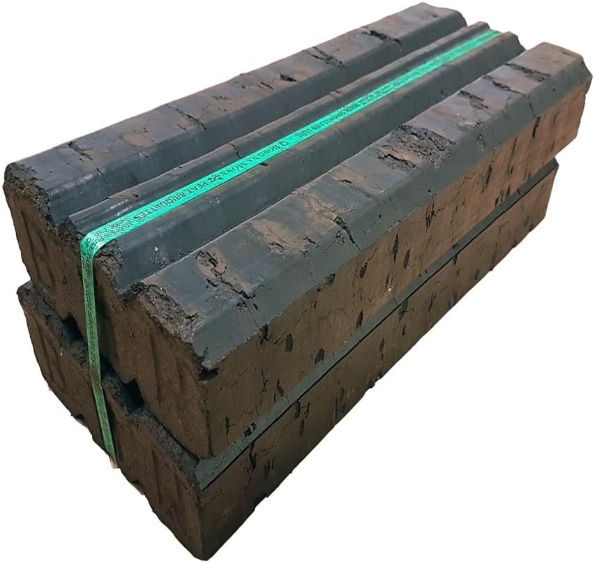 Bord Na Mona Irish Peat Briquettes 12.5kg - Quick to Light, Clean Burn