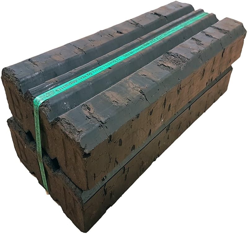 Bord Na Mona Irish Peat Briquettes 12.5kg - Quick to Light, Clean Burn