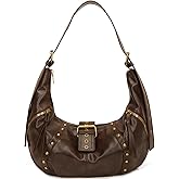 MOPOVO Handbag Y2K Purse Hobo Shoulder Bag for Women Clutch Small Purses Trendy Punk Bags