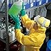 Kleenguard A70 Chemical Spray Protection Coveralls (00684) Suit, Hooded, Booted, Zip Front, Elastic Wrists, Size XL, Yellow, 12 Garments/Case
