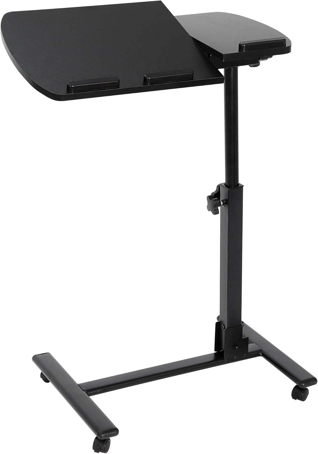 amazon standing desk on Amazon Com Jupiterforce Adjustable Laptop Stand Portable Computer Table Foldable Height 24 To 35 5 Rolling Cart Standing At Home Office Use Black Office Products