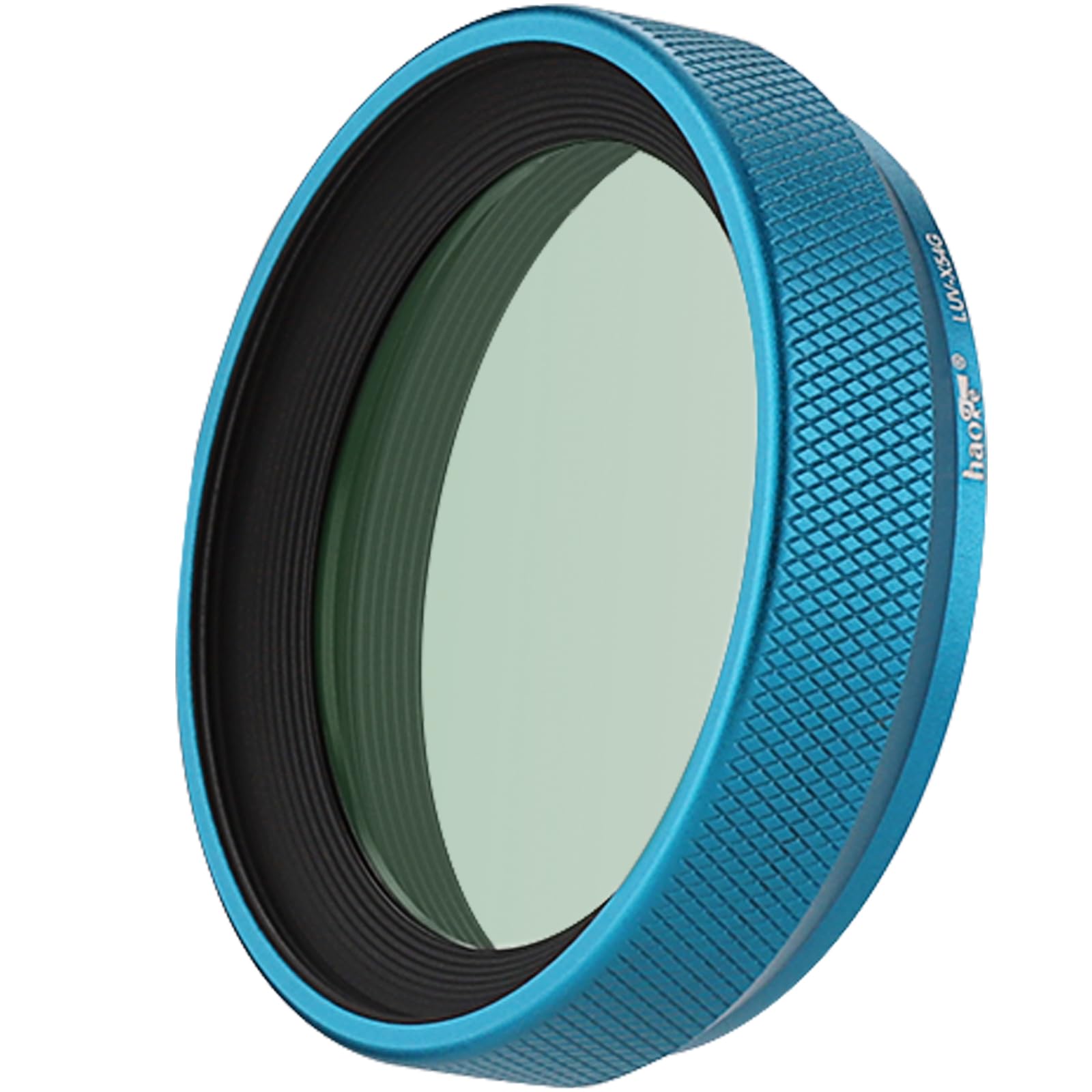 Haoge LUV-X54G Metal Lens Hood Shade with MC UV Protection Multicoated Ultraviolet Lens Filter for Fujifilm Fuji X100V Camera Blue