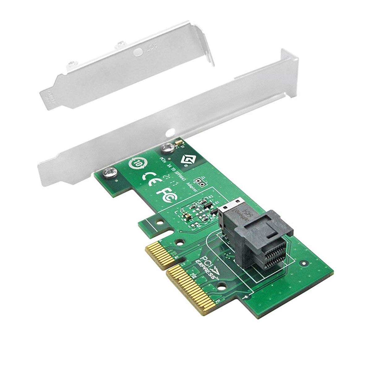CY U.2 U2 NVME to PCIe 3.0 x4 Adapter SFF-8639 Hyper PCI Express PCI-E NVME SSD Card Converter Solid State for M.2 SSD for Mainboard Mini SAS HD — image 1