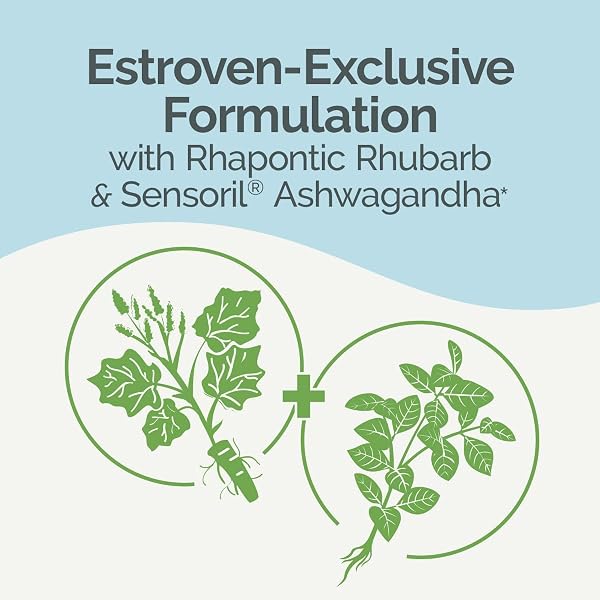 ESTROVEN COMPLETE + ASHWAGANDHA MULTI-SYMPTOM MENOPAUSE SUPPLEMENT FOR WOMEN – 60 CT. – CLINICALLY PROVEN INGREDIENTS PROVIDE MENOPAUSE RELIEF & NIGHT SWEATS + HOT FLASH RELIEF* – DRUG-FREE & NON-GMO