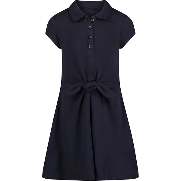 Amazon.com: The Children's Place,Short Sleeve Ruffle Polo Dress