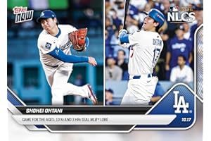 HOFSM.COM HALL OF FAME SPORTS MEMORABILIA 2025 Topps Now Shohei Ohtani #884 Game for the Ages: 10Ks and 3 Home Runs Seals MLB Lore Los Angeles Dodgers Baseball Card