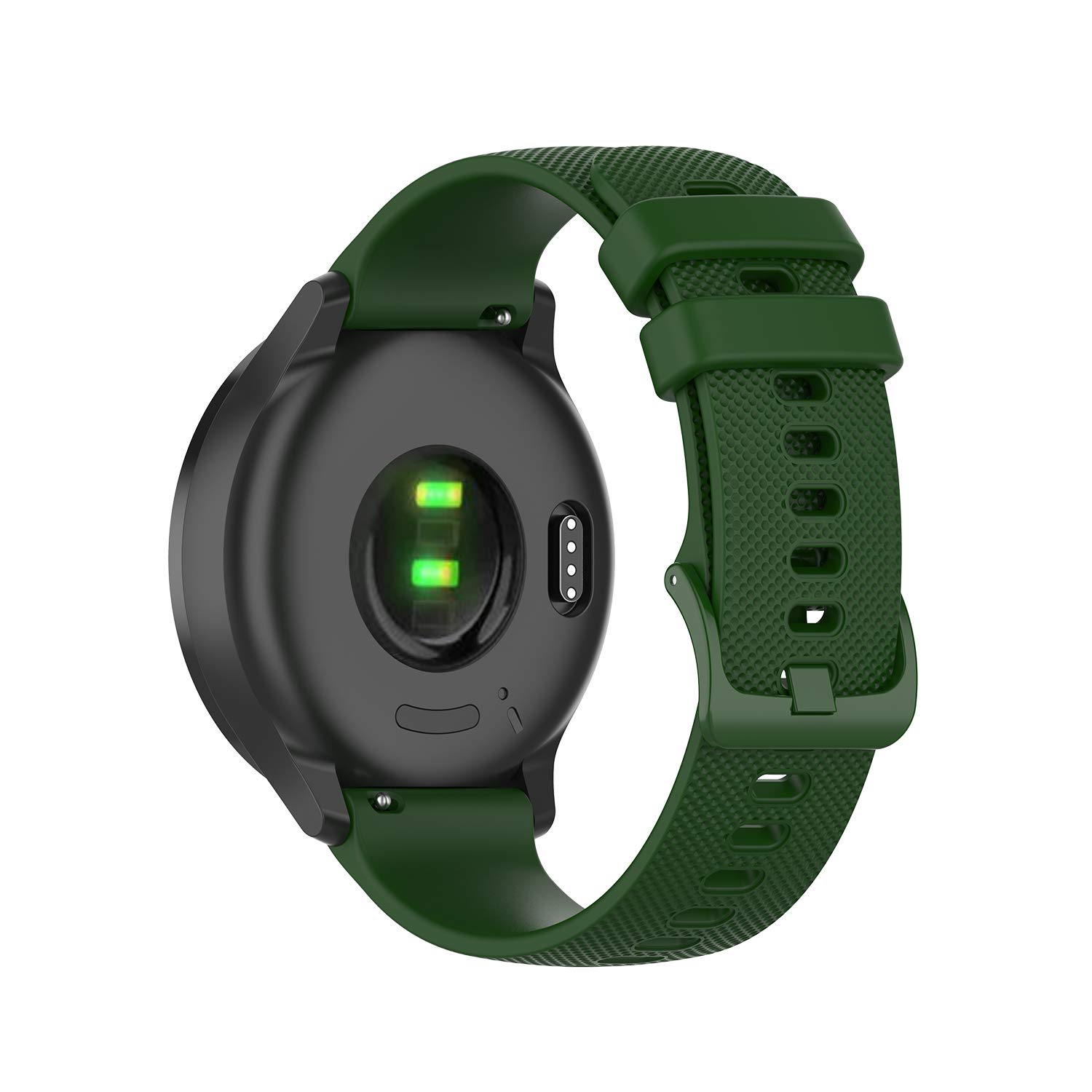 REYDA Silicone Strap Compatible for Garmin Forerunner 55/158/165/245/570 42mm/645, 20mm Quick Release Watch Strap Silicone Replacement Band for Garmin Approach S12/S40/S42/S44/S50/Vivoactive 6/5/3 โ image 1