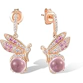 Santuzza Sterling Silver Butterfly Earrings for Women