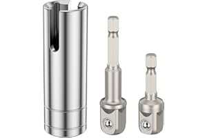 LYDODOKA Scissor Jack Slotted Drill Kit, Trailer Jack Drill Adapter with 2 Adapter Bits & Crank Handle Replacement, T-Slot Dr