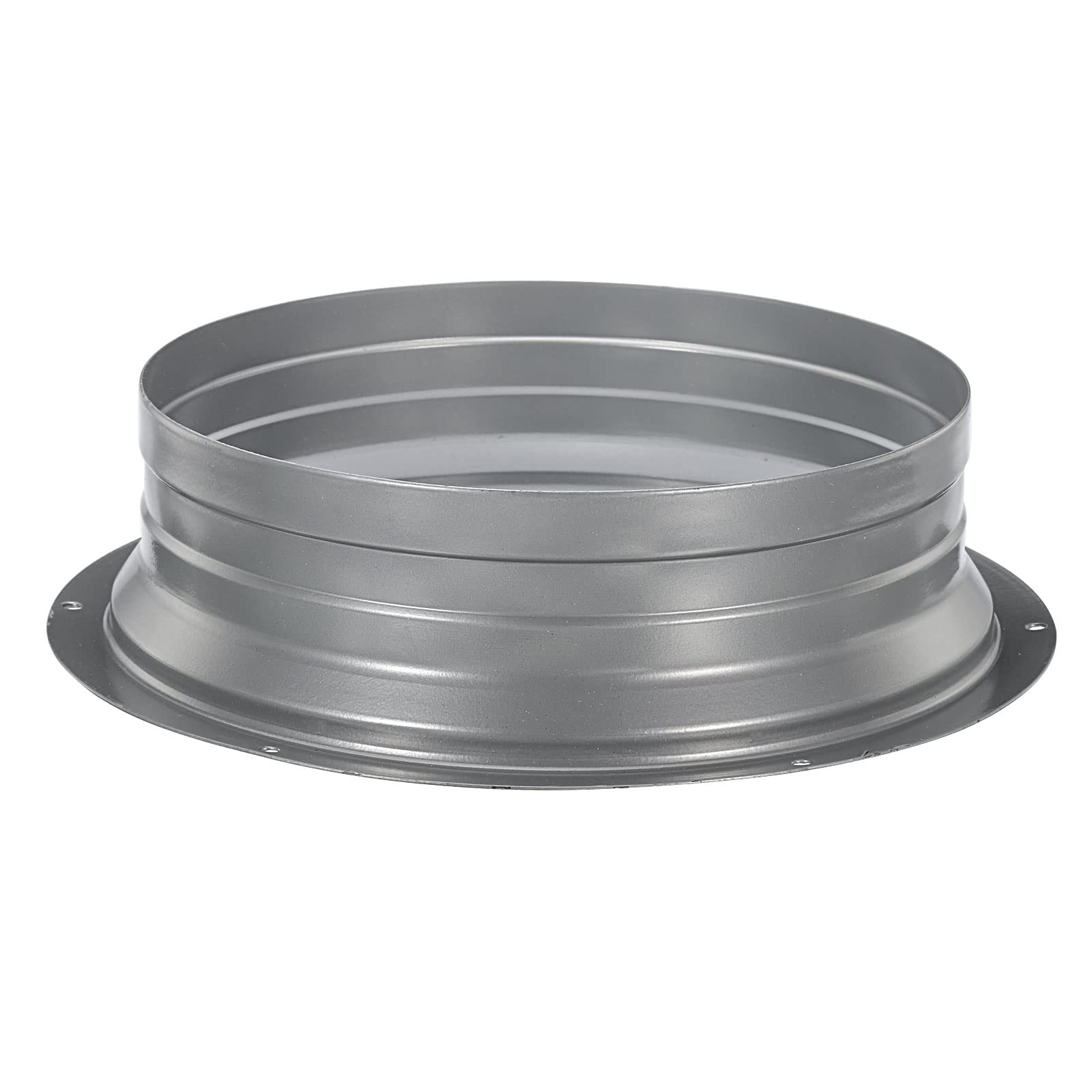 PATIKIL 8 Inch Duct Connector Flange, Metal Fitting Straight Pipe Flange Round Ventilation Air Duct for Heating Cooling Ventilation HVAC System
