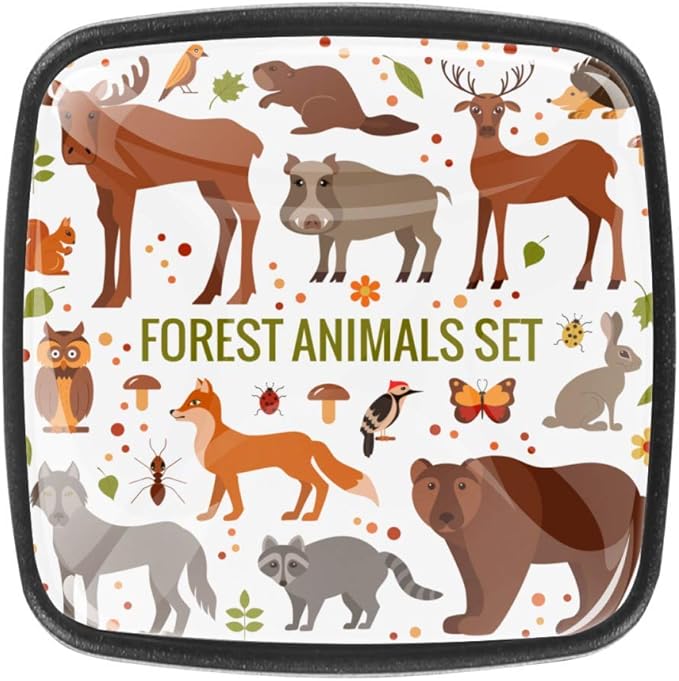 Schubladenschrank Knöpfe 4 Stk. Knöpfe Pulls für Küche Messing Holz